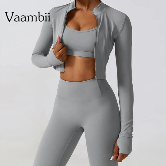 Women’s Seamless Sportswear 3 Piece Set